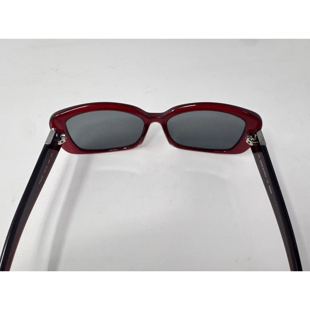 Fendi FS5210 Sunglass Frames Only 55-15-135 Red Burgundy Italy 604 Authentic